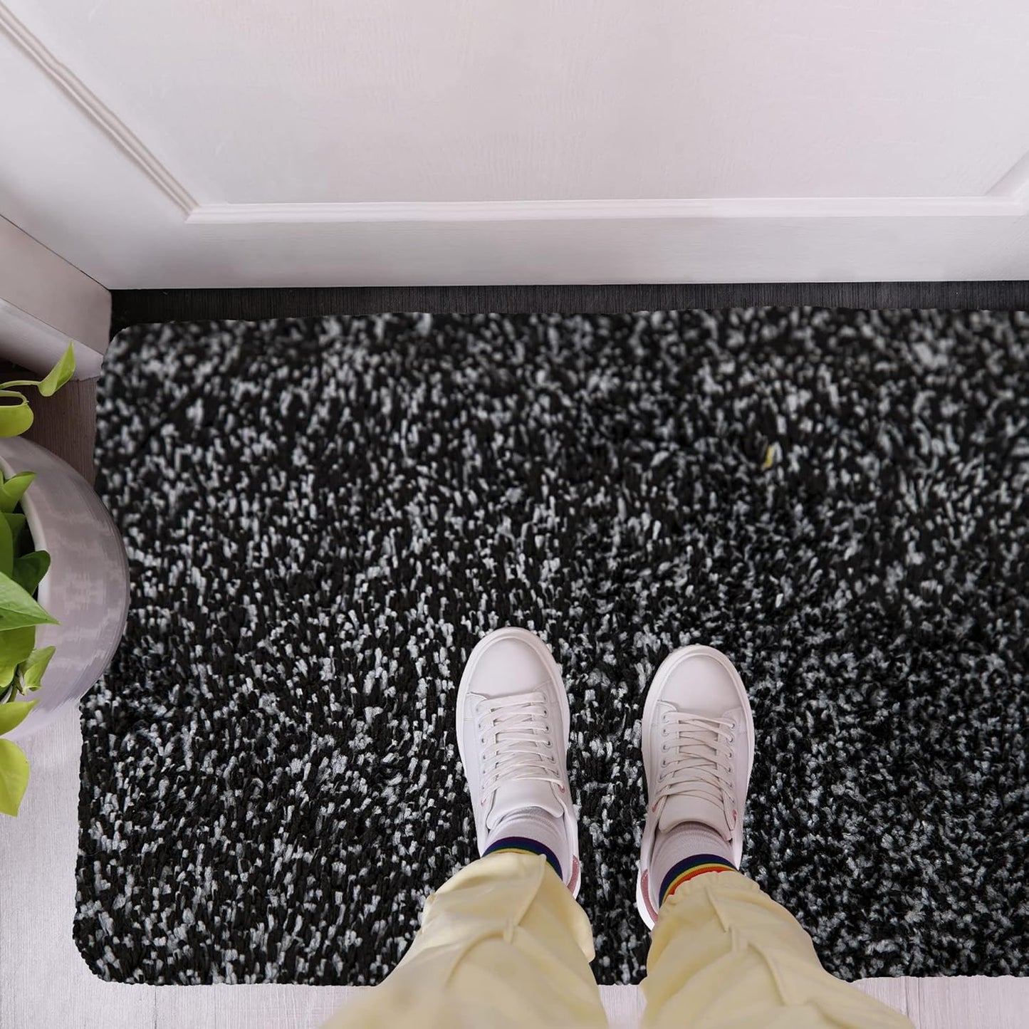 Premium Microfiber Indoor Door Mat – 36"x60" Washable Entry Mat, Non-Slip, Waterproof Backing, Super Absorbent, Low Profile Entryway Doormat for Indoor Entrance