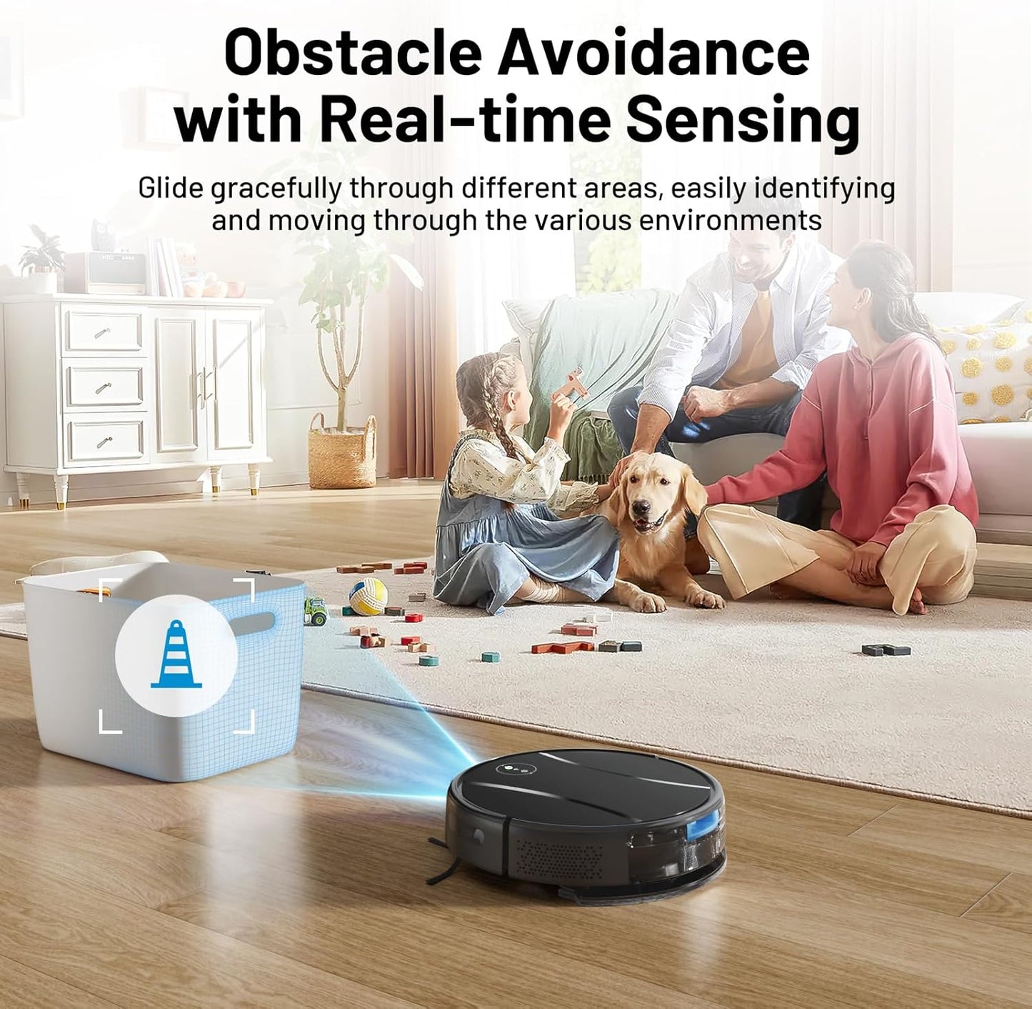 Robot Vacuum and Mop Combo,4200Pa Powerful Robotic Vacuum Cleaner with Self-Charging, Home Automatic Robot Aspiradora for Hard Floor, Low Carpet, Pet Hair, App&Voice&Remote Smart Control