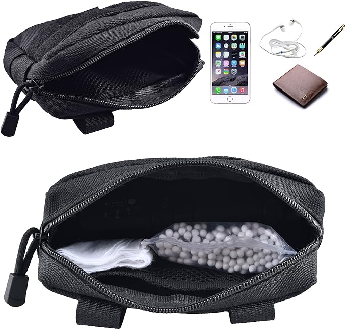 Azarxis Molle Pouches, Tactical Compact EDC Small Utility Pouch Waist Bags Sundries Storage Admin Organize Gear Gadget for Military Backpack