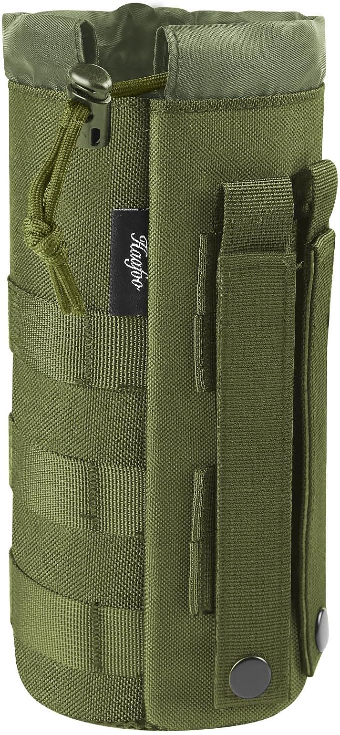 Molle Water Bottle Holder, Upgraded 1000D Nylon Tactical Molle Water Bottle Pouch, Sports Water Bottle Bag Bottom Mesh Lining Hydration Carrier for Camping, Climbing, Hiking and Travelling