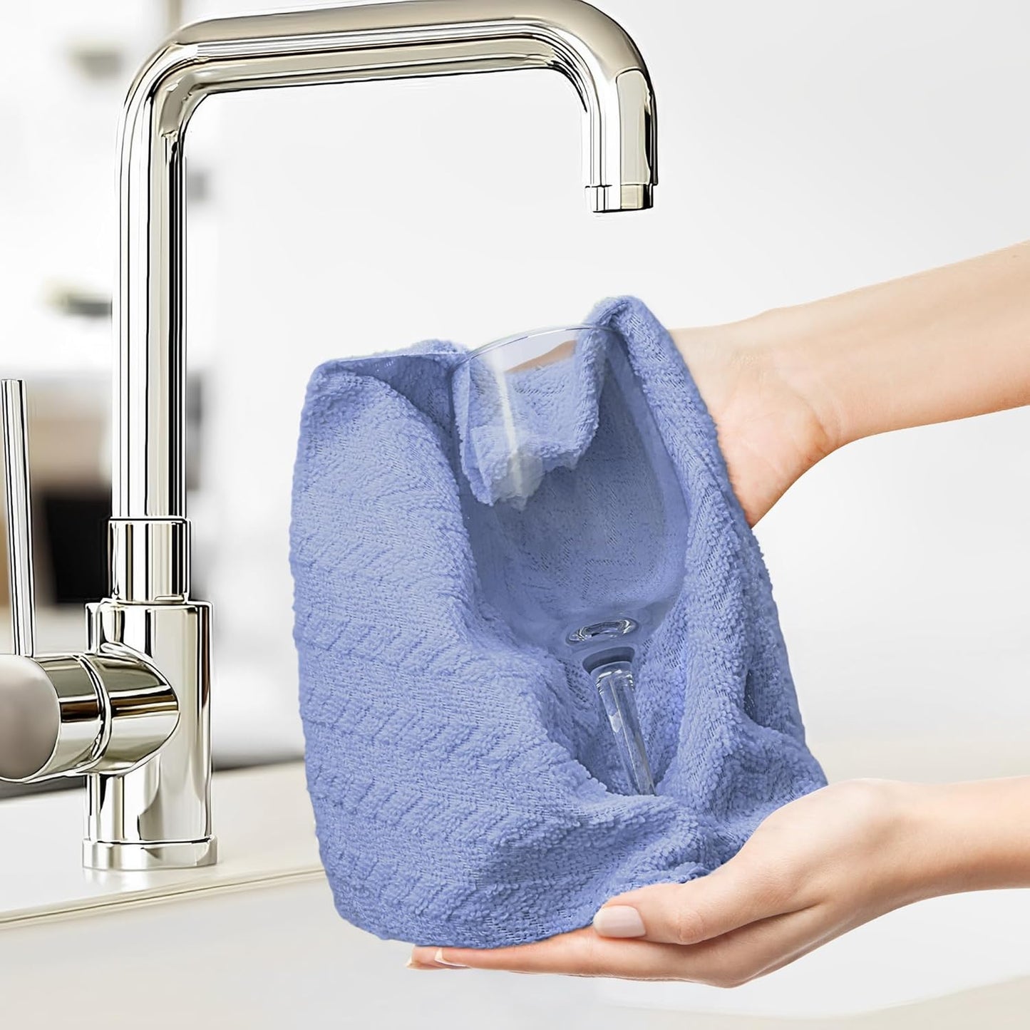 LIVOS Microfiber Cleaning Cloth Roll - 80 Pack, Reusable Paper Towels, Microfiber Towels for Cars, Super Absorbent Lint Free Cleaning Rags for House, Kitchen, Window-Light Purple, 11.5"x11.5"