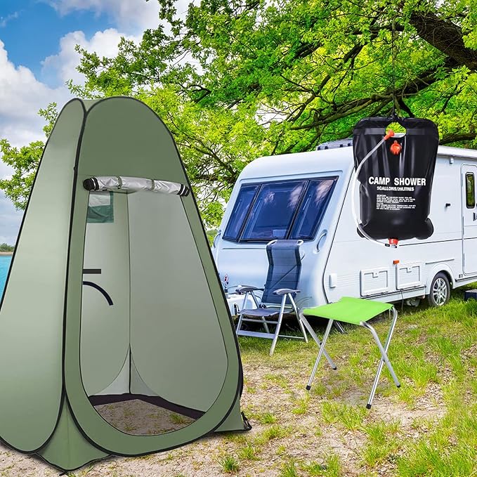 Pop Up Privacy Shower Tent Portable Outdoor Sun Shelter Camp Toilet Changing Dressing Room
