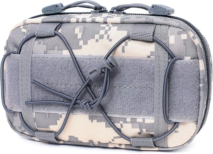 Tactical Molle Horizontal Admin Pouch Compact 1000D Utility EDC Tool Bag with Shoulder Strap