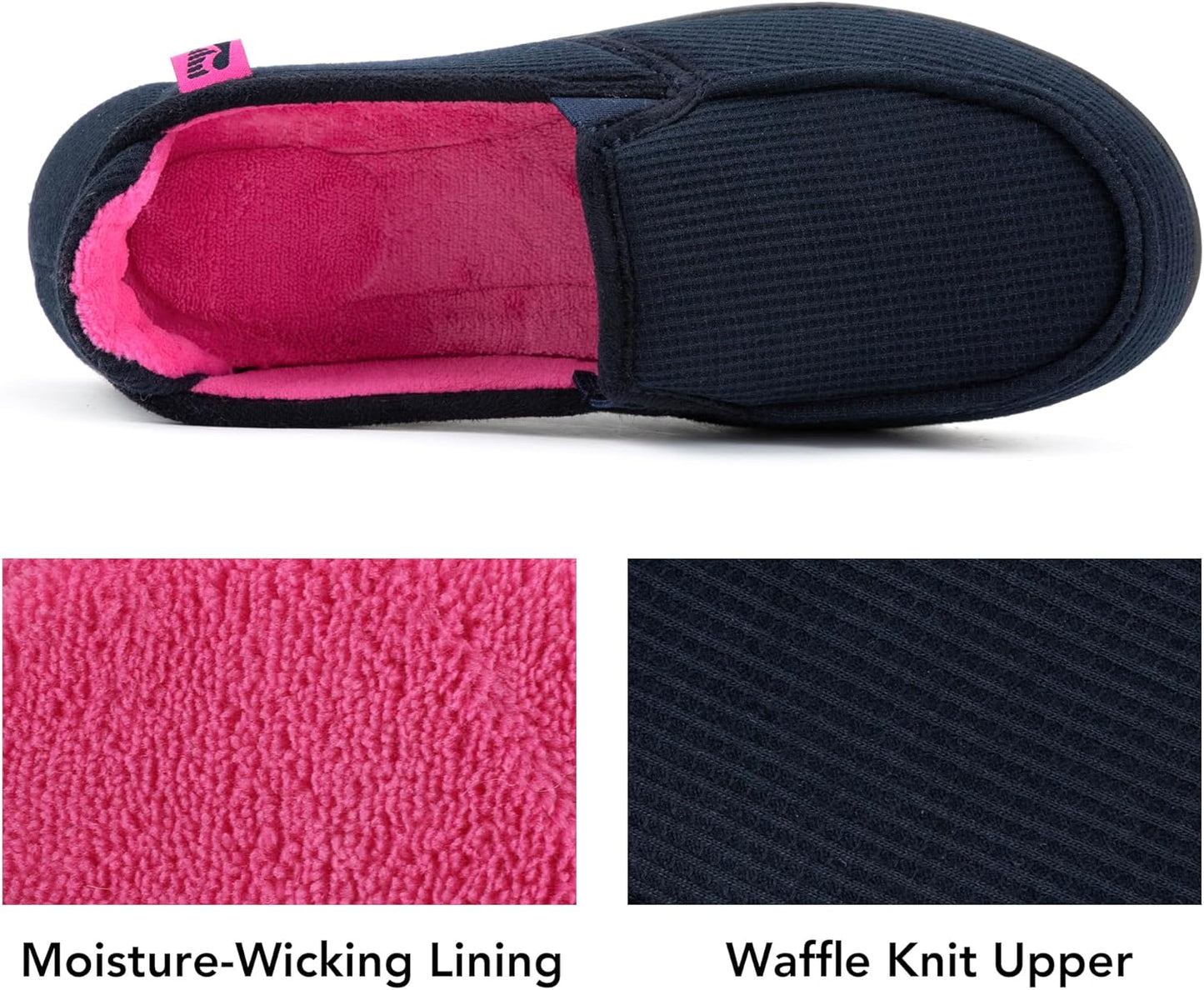 RockDove Women's Two-Tone Hoodback Slipper with Removable Insole