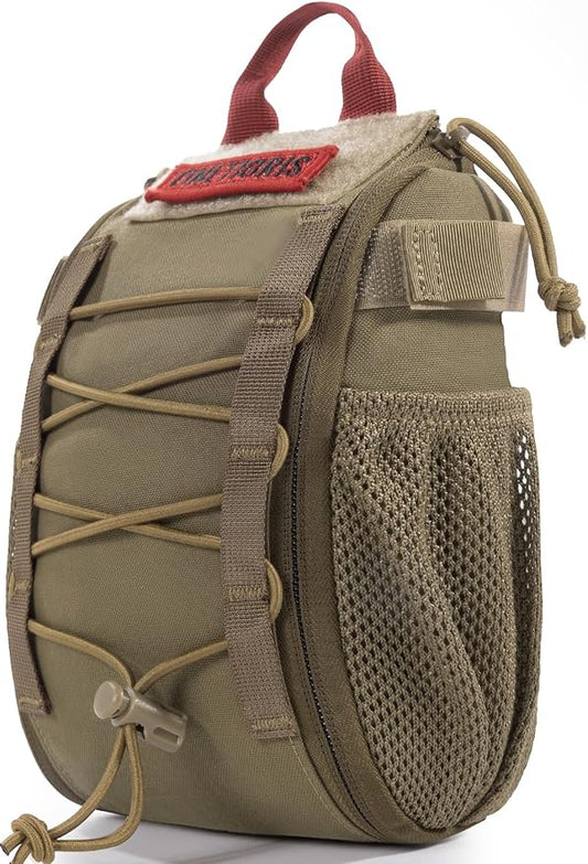 OneTigris IFAK Pouch - Large IFAK Molle Pouch Empty First Aid Bags Only Medical Trauma Kit Bag EMT Pouch MED Waist Bag for Outdoor