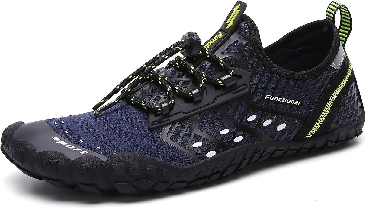 UBFEN Water Shoes Aqua Swim Shoes Mens Womens Beach Sports Quick Dry Barefoot for Boating Fishing Diving Surfing