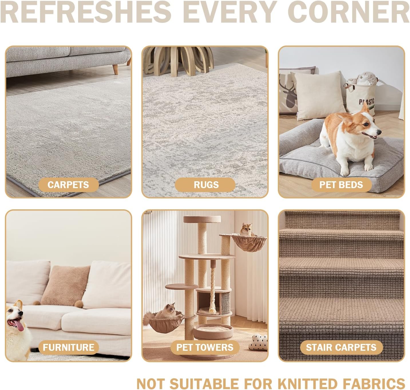 63‘’Ultra Long Heavy Duty Carpet Rake - Efficient Pet Hair Remover for Carpets, Rugs & Furniture, Deep Cleaning Carpet Scraper, Durable Home Use Tool by LINTPLUS