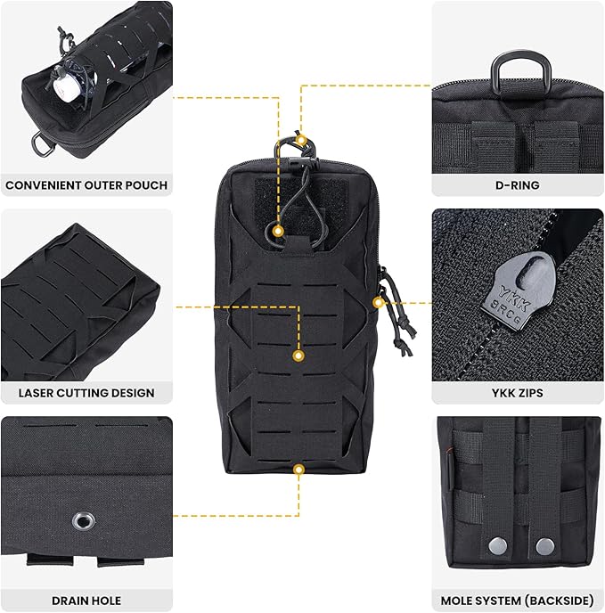 EXCELLENT ELITE SPANKER Tactical EDC Pouch Molle Utility Tool Pouches Gadget Organizer Pocket Waist Belt Bag
