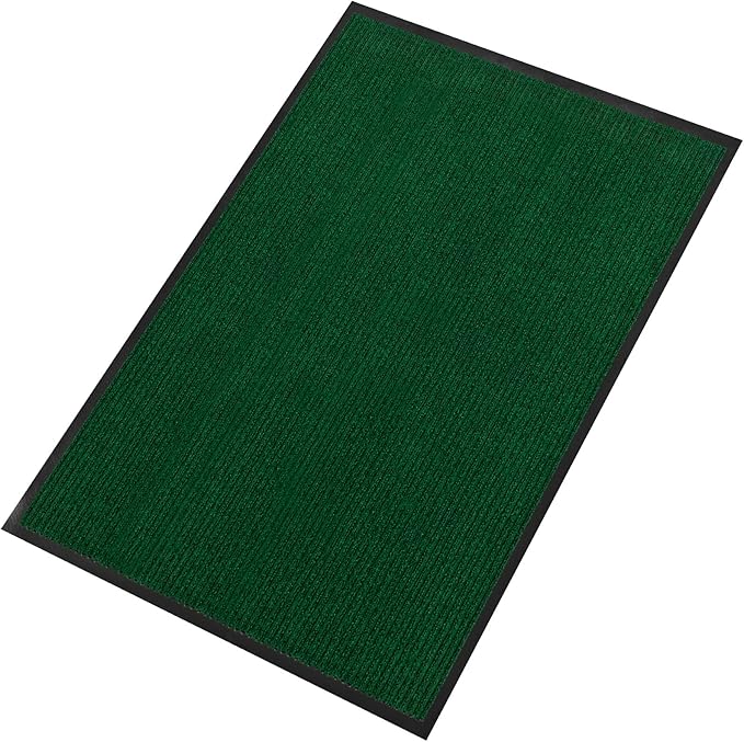 Profile Rubber Door Mat, 47x31inch, Heavy Duty, Entrance Doormat, Indoor and Outdoor, Waterproof, Easy Clean Shoe Scraper, Home Rug Welcome Mats for Entryway, Patio, Porch, Green