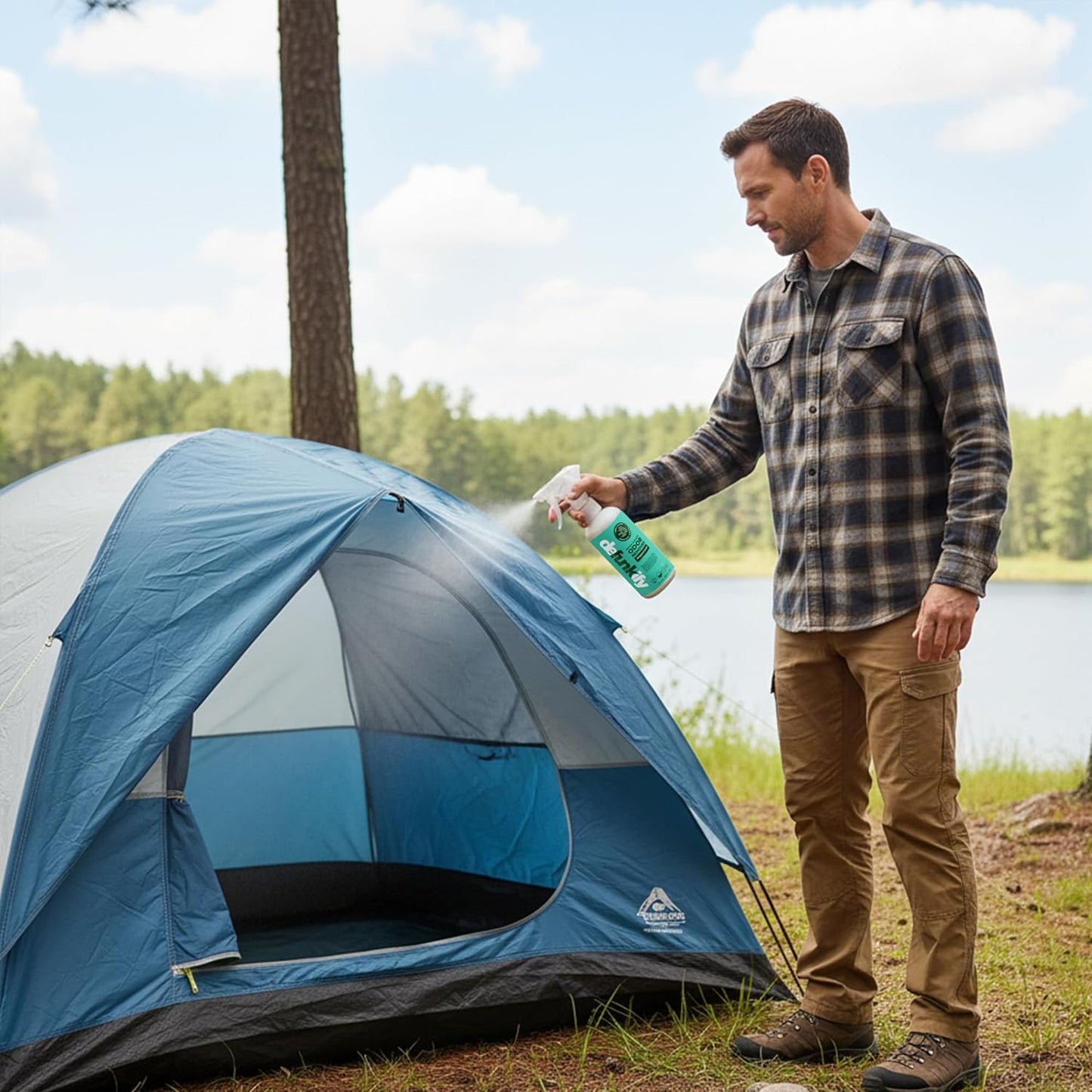 Odor Remover Spray, 16oz (2-Pack). 'Peppermint' Essential Oil Odor Eliminator for Strong Odors on Fabric, Shoes, Activewear. 'ProvenSafe' Deodorizer for Pets, Kids & Sensitive Gear w/Ionic Silver