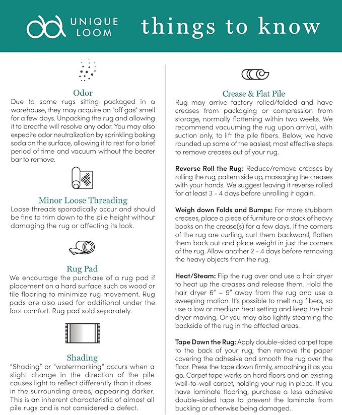 Unique Loom Outdoor Border Collection Area Rug - Soft Border (9' x 12' Rectangle, Black/ Ivory)