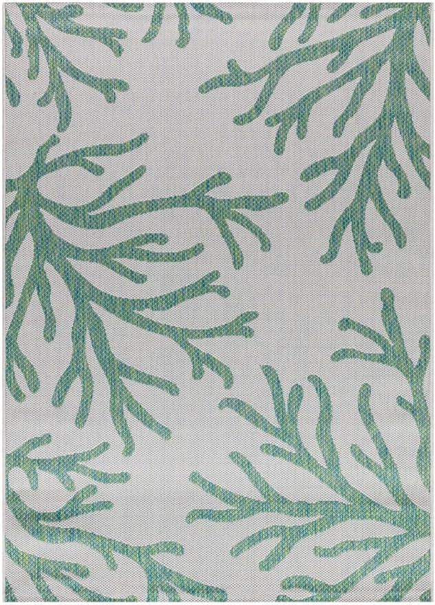 Keen Home Design Terrace Outdoor Area Rug - 8x10 Washable Indoor/Outdoor Rug for Patio, Kitchen, Balcony, Beach, Garden, Deck and Porch, Size: 7'7"x10'