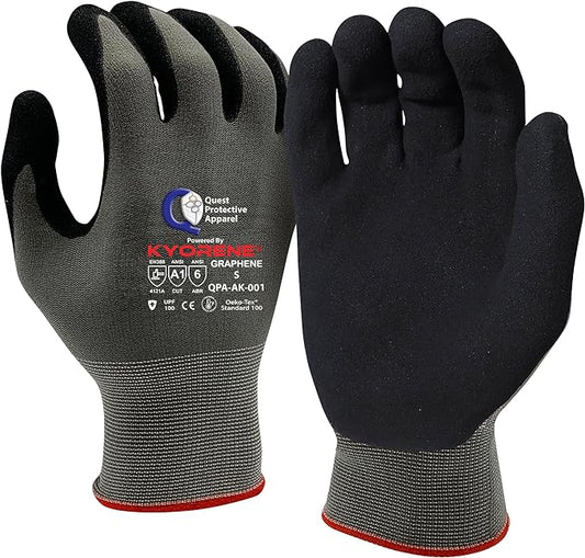 Quest Protective Apparel Cut Resistant Gloves - Puncture Resistant Cutting Gloves Work - Constructed with Graphene Technology