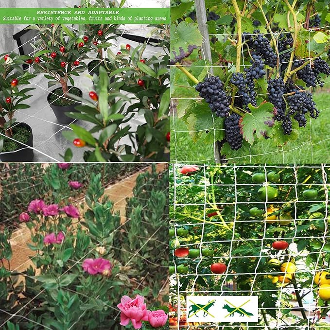 All-Weather Trellis Netting Mesh Plant Garden Vine Growing Flexible String Net