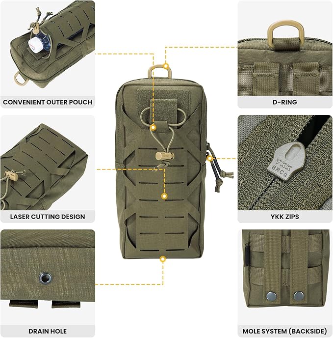 EXCELLENT ELITE SPANKER Tactical EDC Pouch Molle Utility Tool Pouches Gadget Organizer Pocket Waist Belt Bag