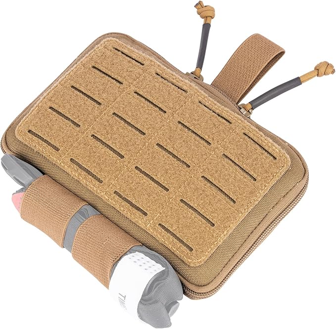 Medical Pouch for Tactical/Duty Belt MOLLE Vest/Pack EMT First Aid Pouch IFAK Utility Pouch Trauma Kit Organizer w/Tourniquet Holder