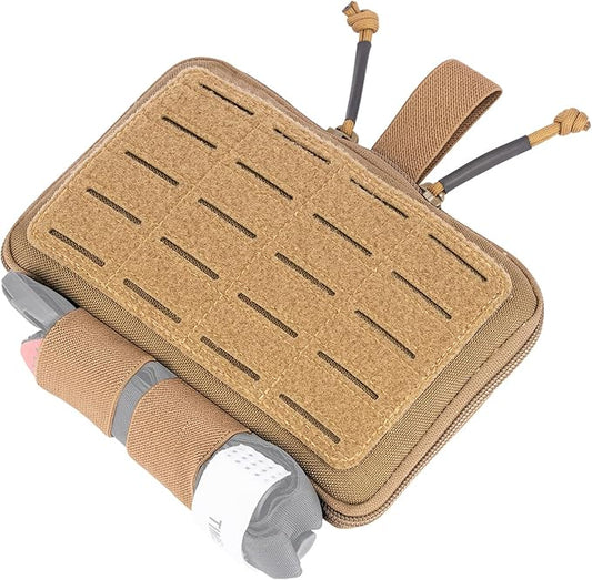 Medical Pouch for Tactical/Duty Belt MOLLE Vest/Pack EMT First Aid Pouch IFAK Utility Pouch Trauma Kit Organizer w/Tourniquet Holder