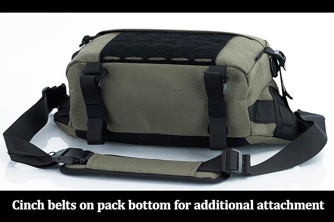 Tactical Sling Backpack Crossbody EDC Pack MOLLE Satchel Bag for Travel, Work, Camping and Hiking 8Liter