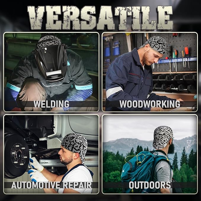 YESWELDER Welding Cap, Stellar Style 7-3/8", Heat-Resistant Reversible Durable Protective Welders Cap