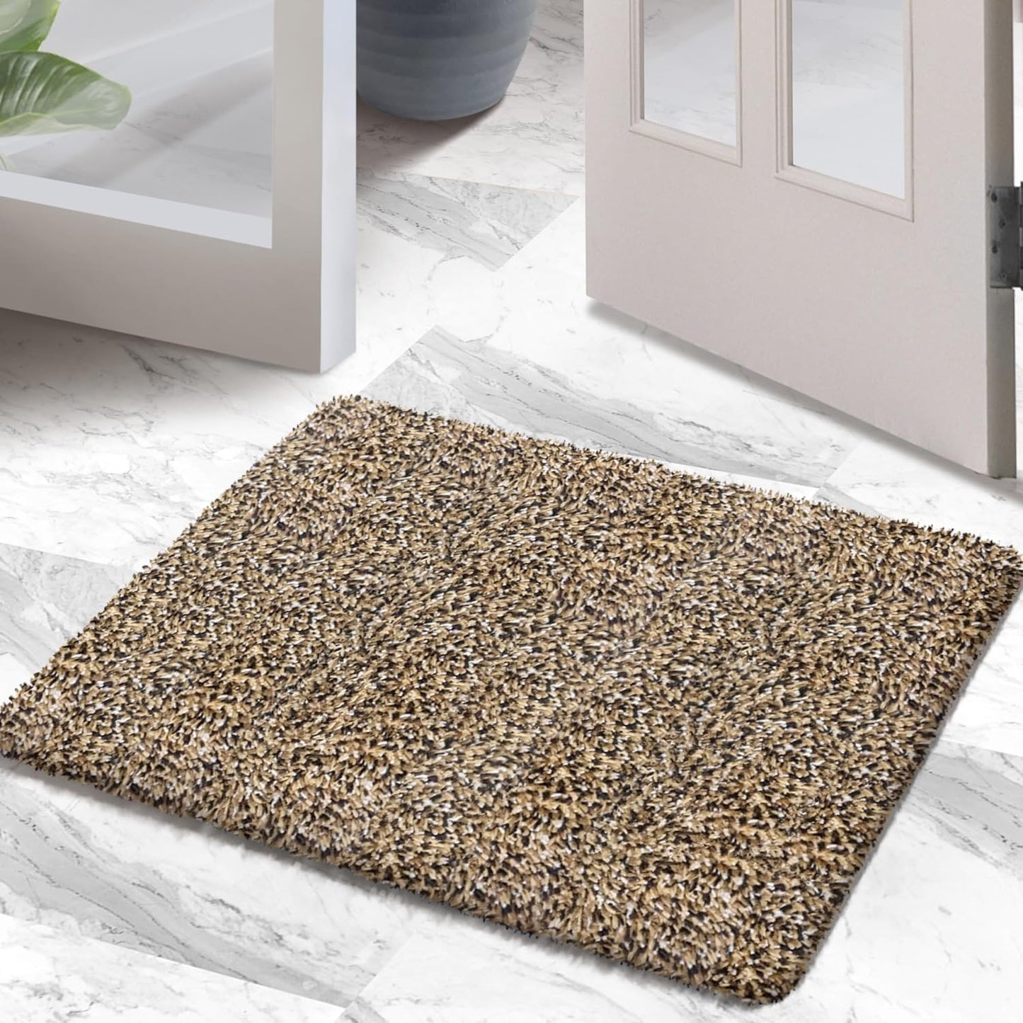 Premium Microfiber Indoor Door Mat – 20"x30" Washable Entry Mat, Non-Slip, Waterproof Backing, Super Absorbent, Low Profile Entryway Doormat for Indoor Entrance