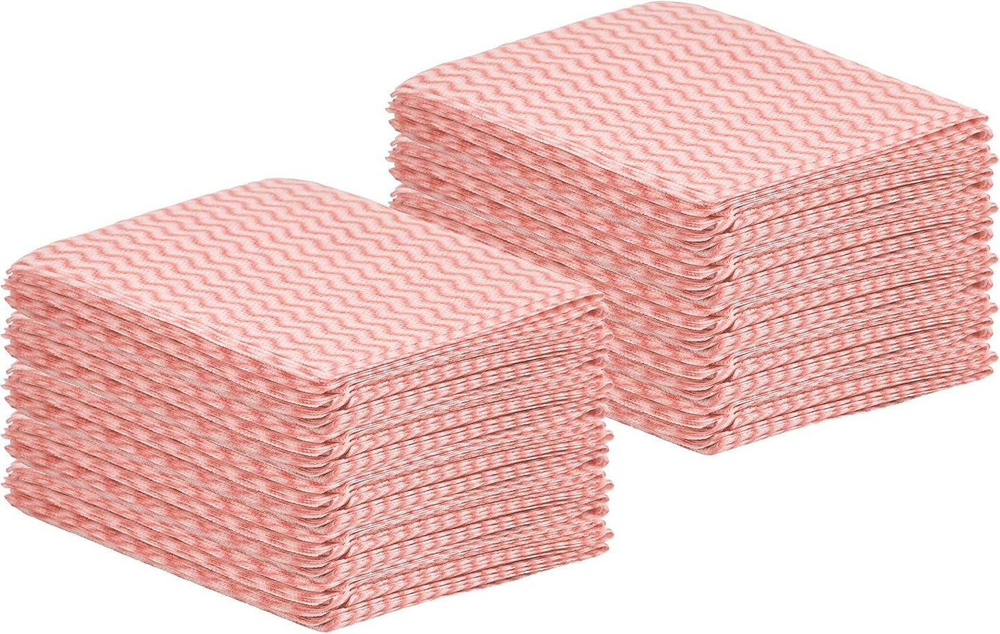 Superio Handy Wipes For Kitchen - Red Reusable Multi-Purpose Heavy-Duty Cleaning cloth for house, Bathroom, and office. Disposable Dish Towel (60)