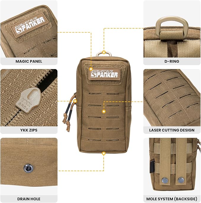EXCELLENT ELITE SPANKER Tactical MOLLE Pouch EDC Utility Pouches Gadget Organizer Phone Holder Waist Bag Tool Pouch