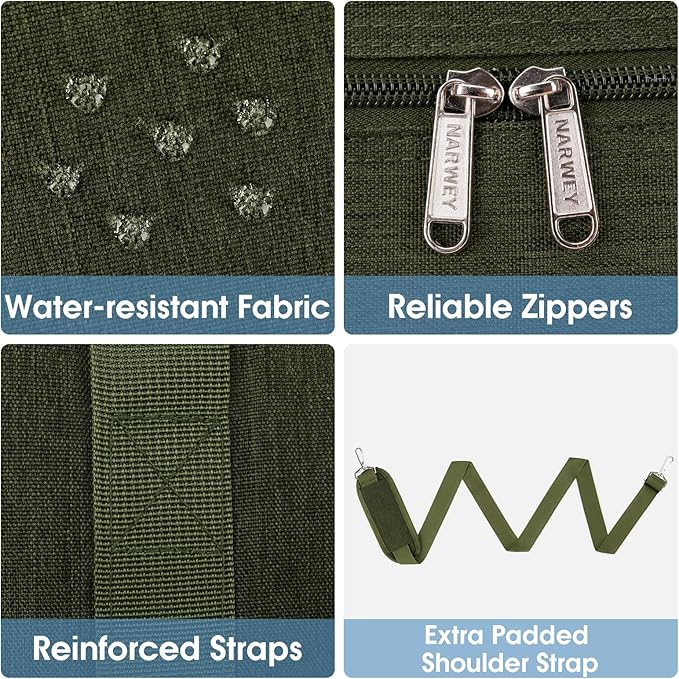 Carry on luaggage 22x14x9 Airlines Approved Foldable Carry on Bag Travel Duffel Packable Duffle Overnight for Women and Men 40L (Army Green)