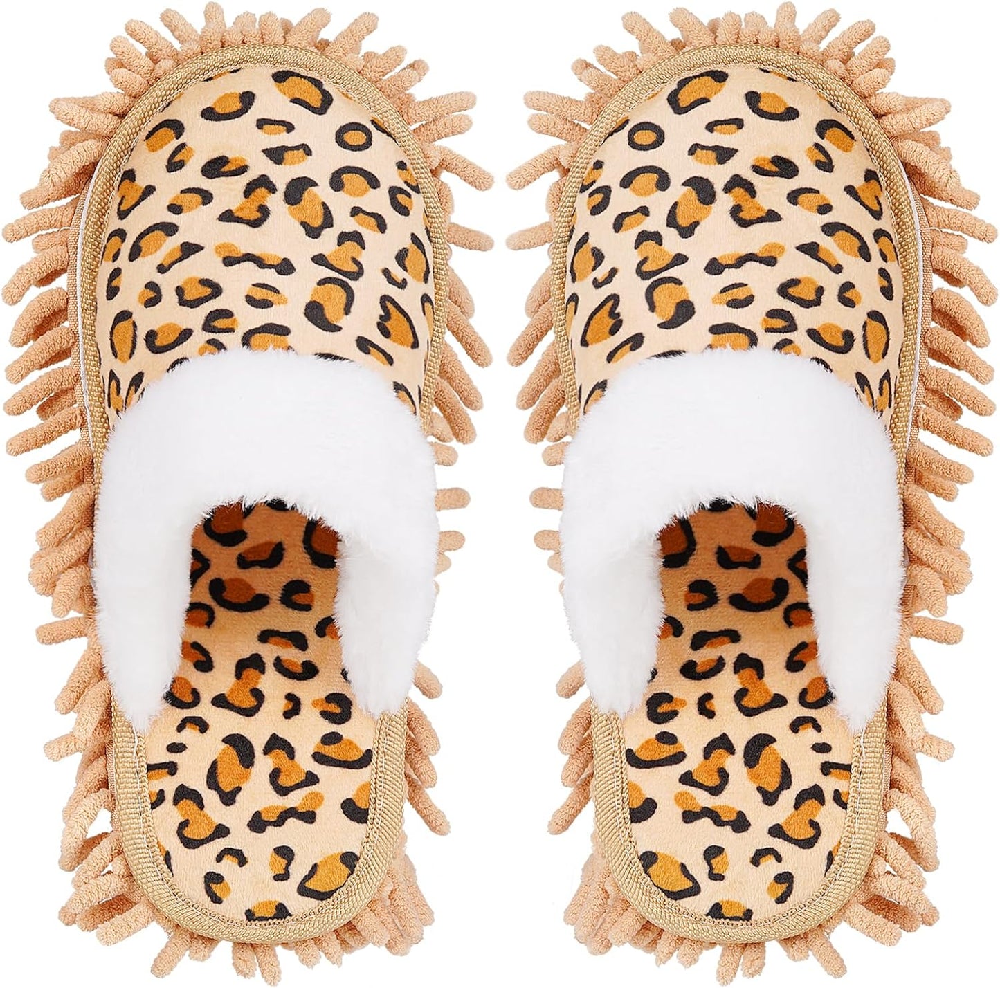 Microfiber Mop Slippers House Floor Dusting Slippers for Kitchen Office (Women 7-9/Men 5-7)