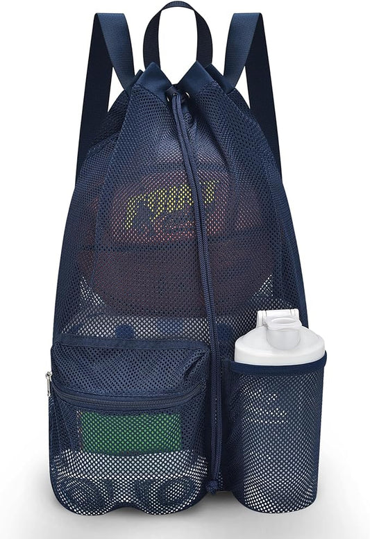 Mildbeer Large Drawstring Backpack for Men Women Athletic Gym Sports Workout Beach Swimming Commuting Travel