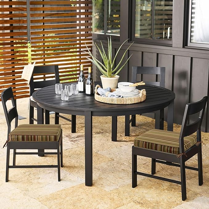 Outdoor Square Corner Seat Cushion, 19"x19"x3", Set of 4, Non Slip Seat Cushion Pads with Removable Cover for Patio Furniture, Garden Yard Lawn, Colorful Stripe