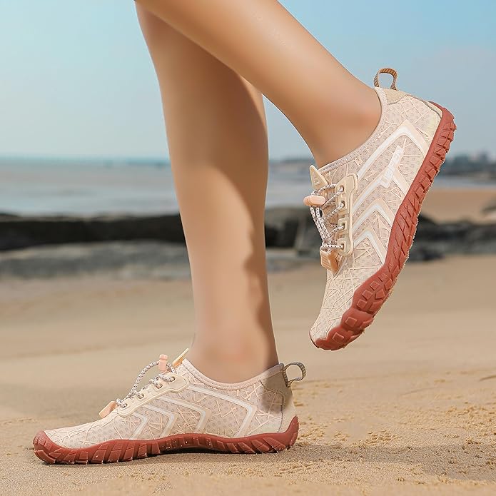 UBFEN Water Shoes Aqua Swim Shoes Mens Womens Beach Sports Quick Dry Barefoot for Boating Fishing Diving Surfing