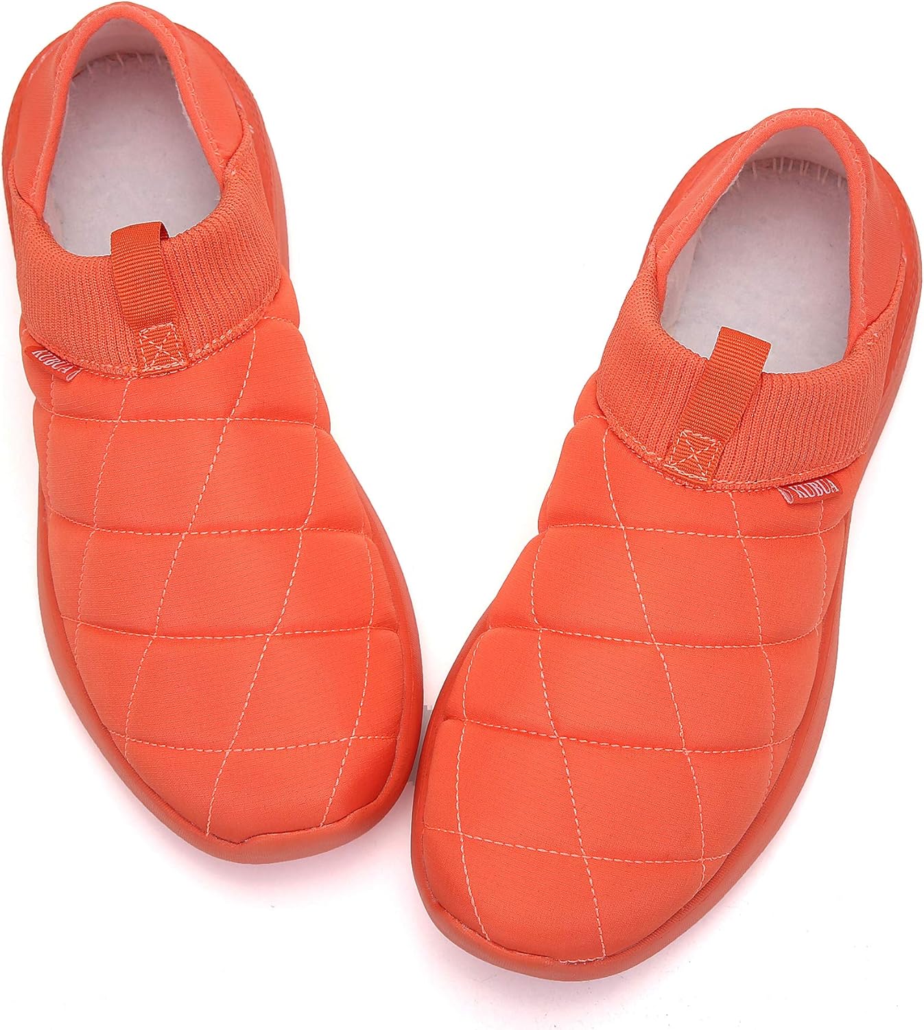 KUBUA Slippers for Men and Womens Indoor House Shoes Plush Slip on Outdoor Garden Loafers