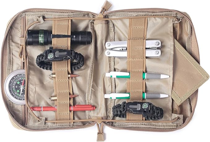 Tactical Molle Admin Pouch Multi-Purpose Modular Utility Tool Bag