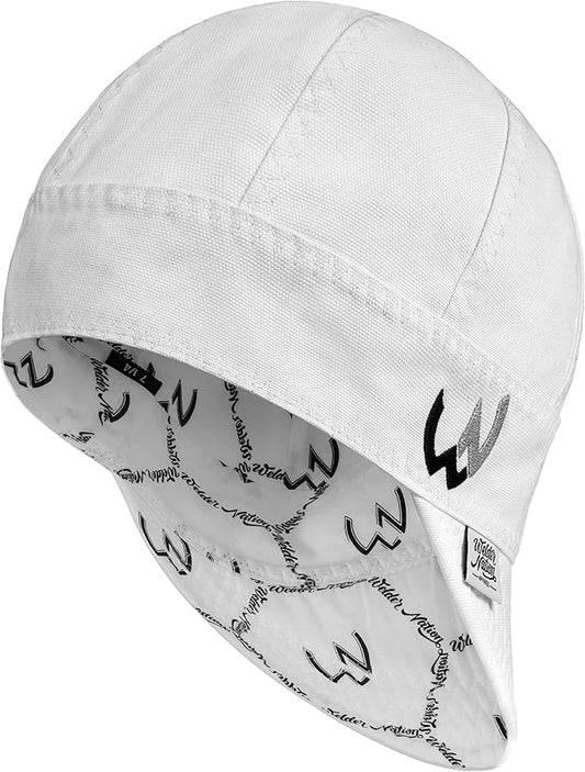 Welder Nation 8 Panel 10 oz Welding Premium Cap 100% Cotton Interior & Duck Canvas Exterior - Protective Durable Heavy-Duty
