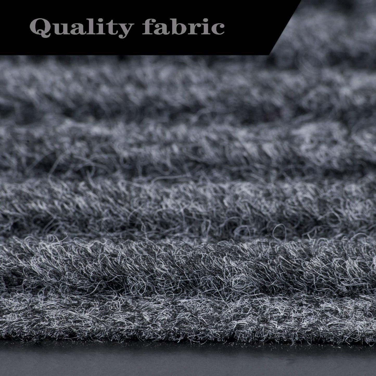 Commercial Grade Door Floor Mat 3' x 10'Heavy Duty Tough Entry Collection Slip Skid Entrance Mat with Rubber Backing and Easy to Clean Indoor Outdoor Rug Grey