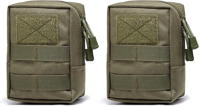 Azarxis Molle Pouches, Tactical Compact EDC Small Utility Pouch Waist Bags Sundries Storage Admin Organize Gear Gadget for Military Backpack