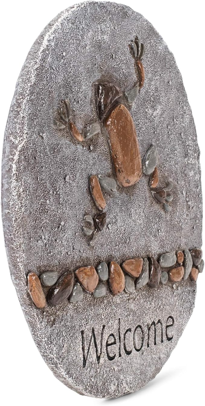 Roman Giftware Inc., Garden Collection, 11.75" D Frog Stepping Stone,Religious, Inspirational, Durable (11x11x1)