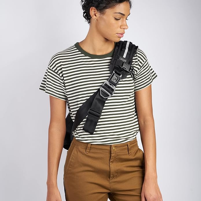 Chrome Industries Mini Metro Messenger Bag - 13 Inch Laptop Satchel with Signature Belt Buckle Closure, 20.5 Liter