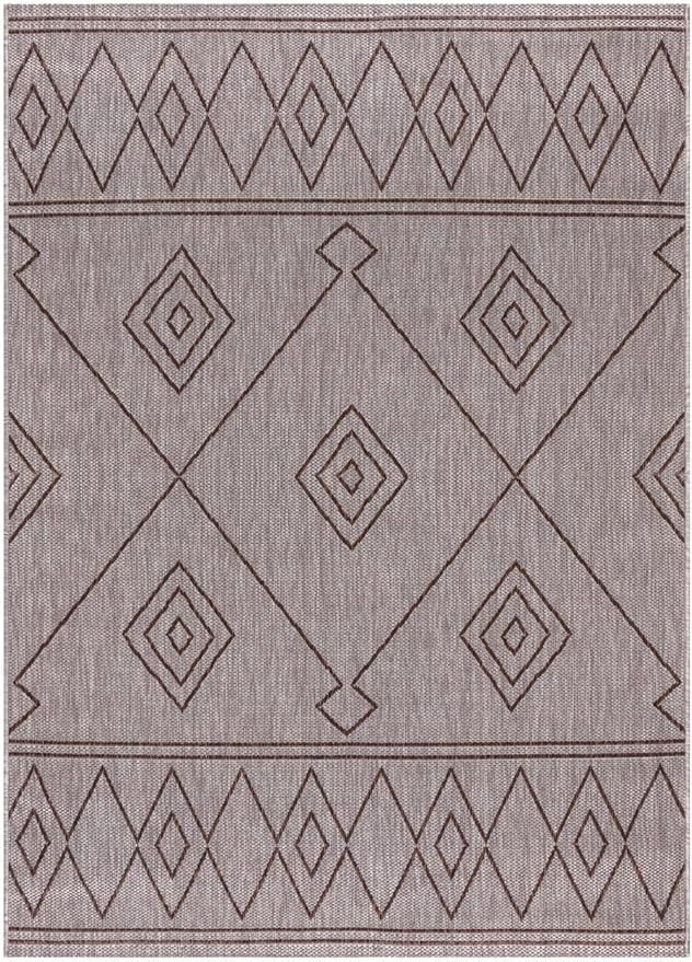 Keen Home Design Terrace Outdoor Area Rug - 4x6 Washable Indoor/Outdoor Rug for Patio, Kitchen, Balcony, Beach, Garden, Deck and Porch, Size: 3'10"x5'7"