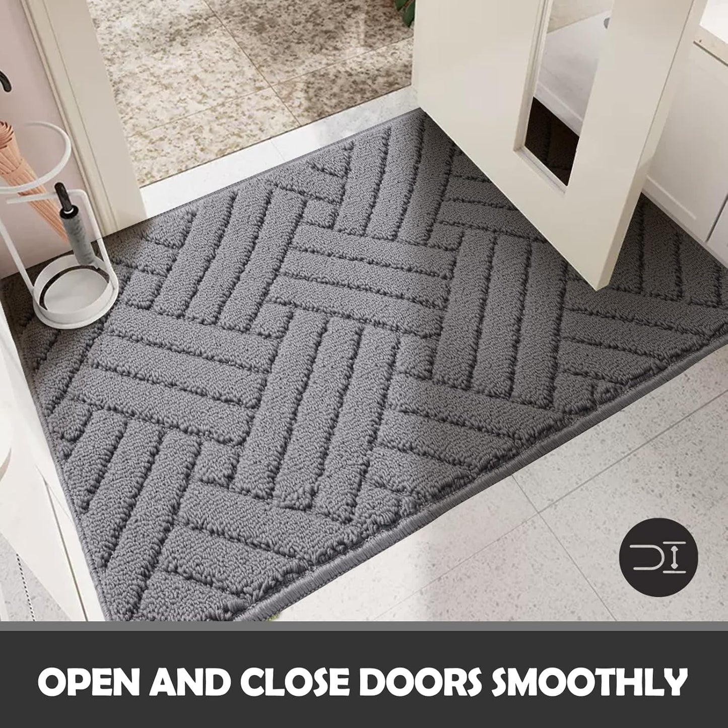 Door Mat Indoor Doormat, Entryway Rug Door Mats Non-Slip Rubber Backing,Heavy Duty Low-Profile Entrance Rugs, Absorbent Resist Dirt Doormats Floor Door mat for Entryway,36"x59"