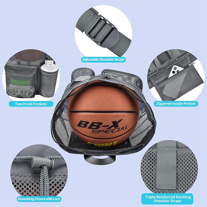 Mildbeer Large Drawstring Backpack for Men Women Athletic Gym Sports Workout Beach Swimming Commuting Travel