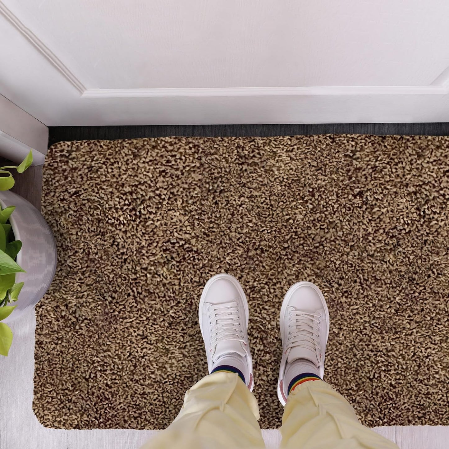 Premium Microfiber Indoor Door Mat – 24"x36" Washable Entry Mat, Non-Slip, Waterproof Backing, Super Absorbent, Low Profile Entryway Doormat for Indoor Entrance