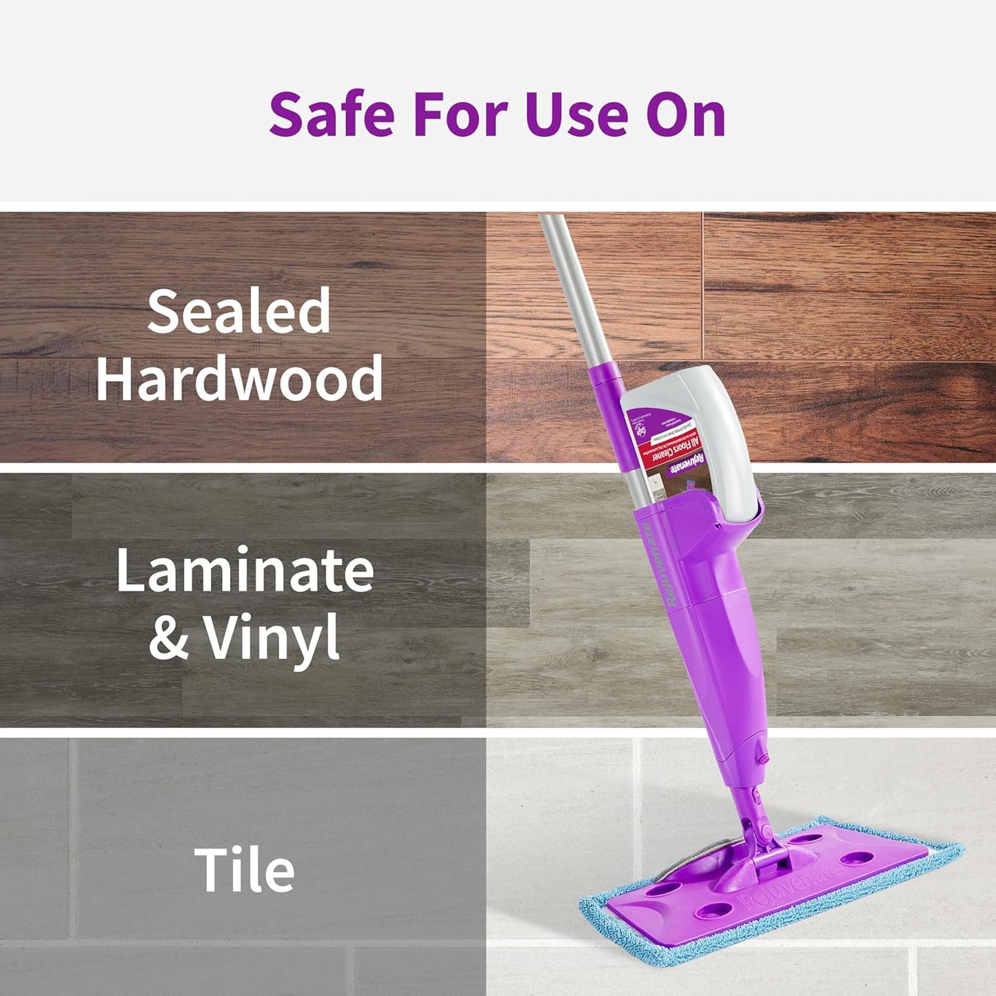 Rejuvenate Click N Clean Multi-Surface Spray Mop All-in-One Kit Cleans and Revitalizes Floors, 1 Count
