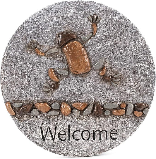 Roman Giftware Inc., Garden Collection, 11.75" D Frog Stepping Stone,Religious, Inspirational, Durable (11x11x1)