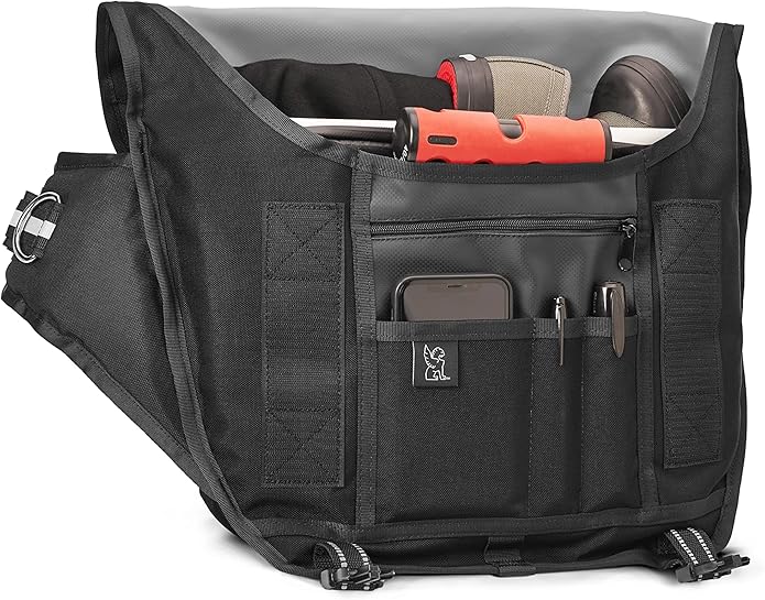 Chrome Industries Mini Metro Messenger Bag - 13 Inch Laptop Satchel with Signature Belt Buckle Closure, 20.5 Liter