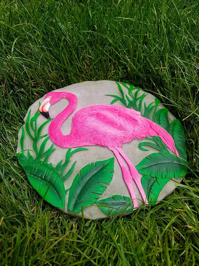 Spoontiques - Garden Décor - If Tears Could Build A Stairway Memorial Tulips Stepping Stone - Decorative Stone for Garden