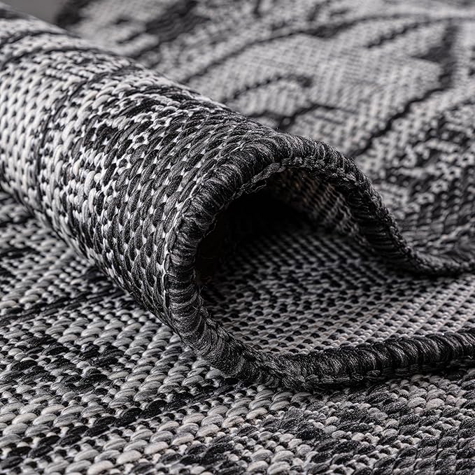 Keen Home Design Terrace Outdoor Area Rug - 5x8 Washable Indoor/Outdoor Rug for Patio, Kitchen, Balcony, Beach, Garden, Deck and Porch, Size: 5'3"x7'7"