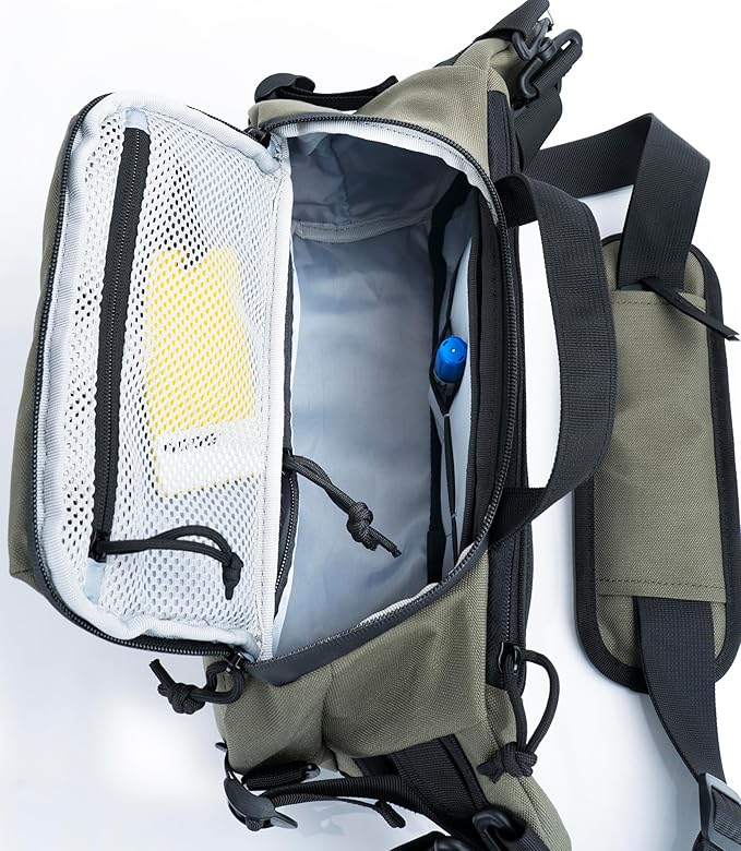 Tactical Sling Backpack Crossbody EDC Pack MOLLE Satchel Bag for Travel, Work, Camping and Hiking 8Liter