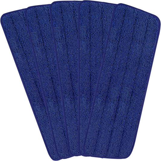 16.5 inch Reusable Mop Pads Microfiber Spray Mop Replacement Heads for Wet/Dry Mops Compatible with Bona Floor Care System (5 Pack)