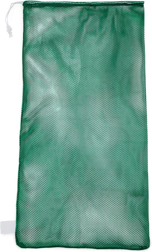 Champion Sports Mesh Equipment Bag – Heavy-Duty Nylon Drawstring Bag with Lock & ID Tag, Breathable Storage Sack for Balls, Swim Gear, Laundry & Toys, Multiple Sizes & Colors